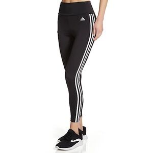 adidas Originals High-Rise 3-Stripes 7/8 Leggings GL4040 Black Women L Workout